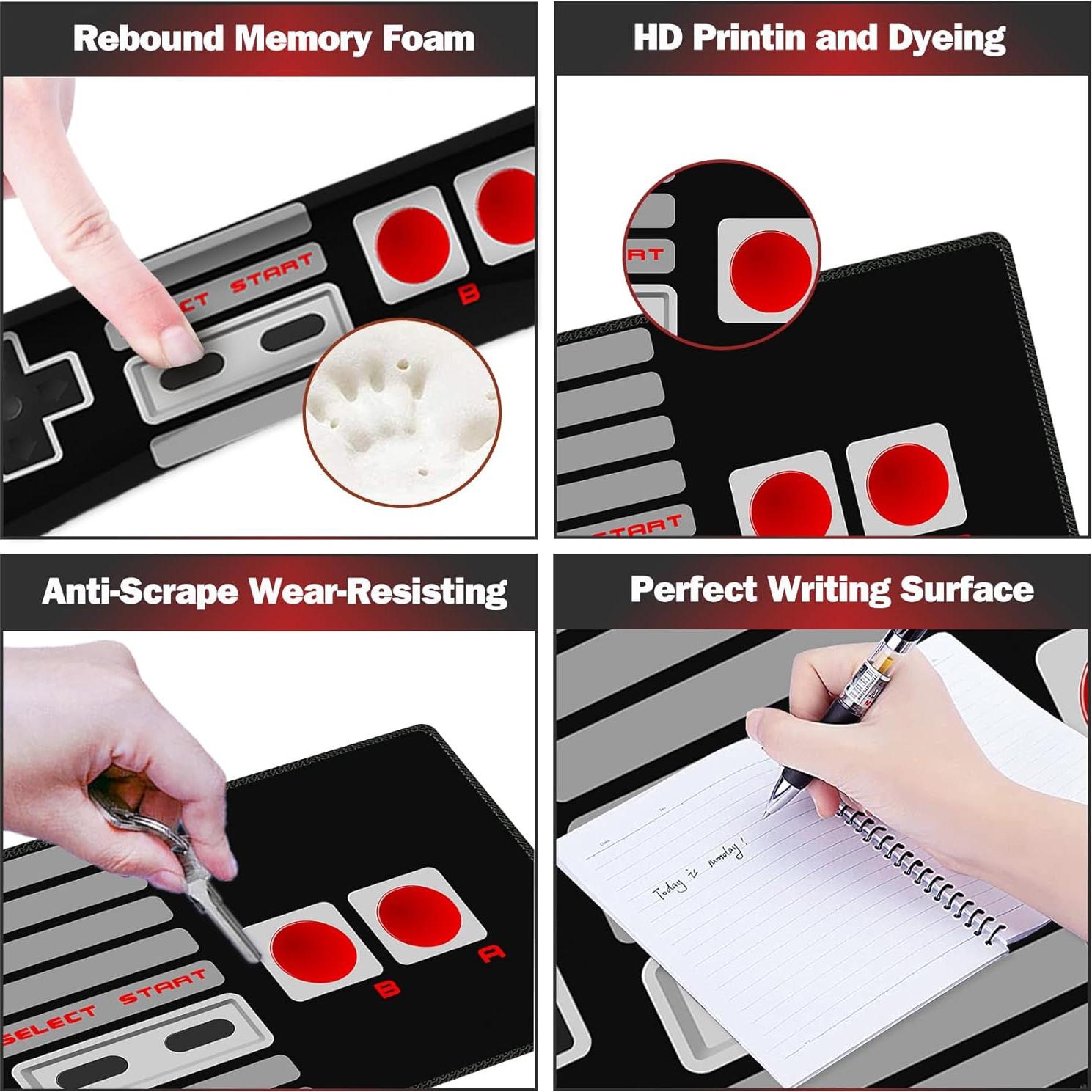 Alfombrilla de Juego Ergonomica ArtSo 4-en-1 Negra