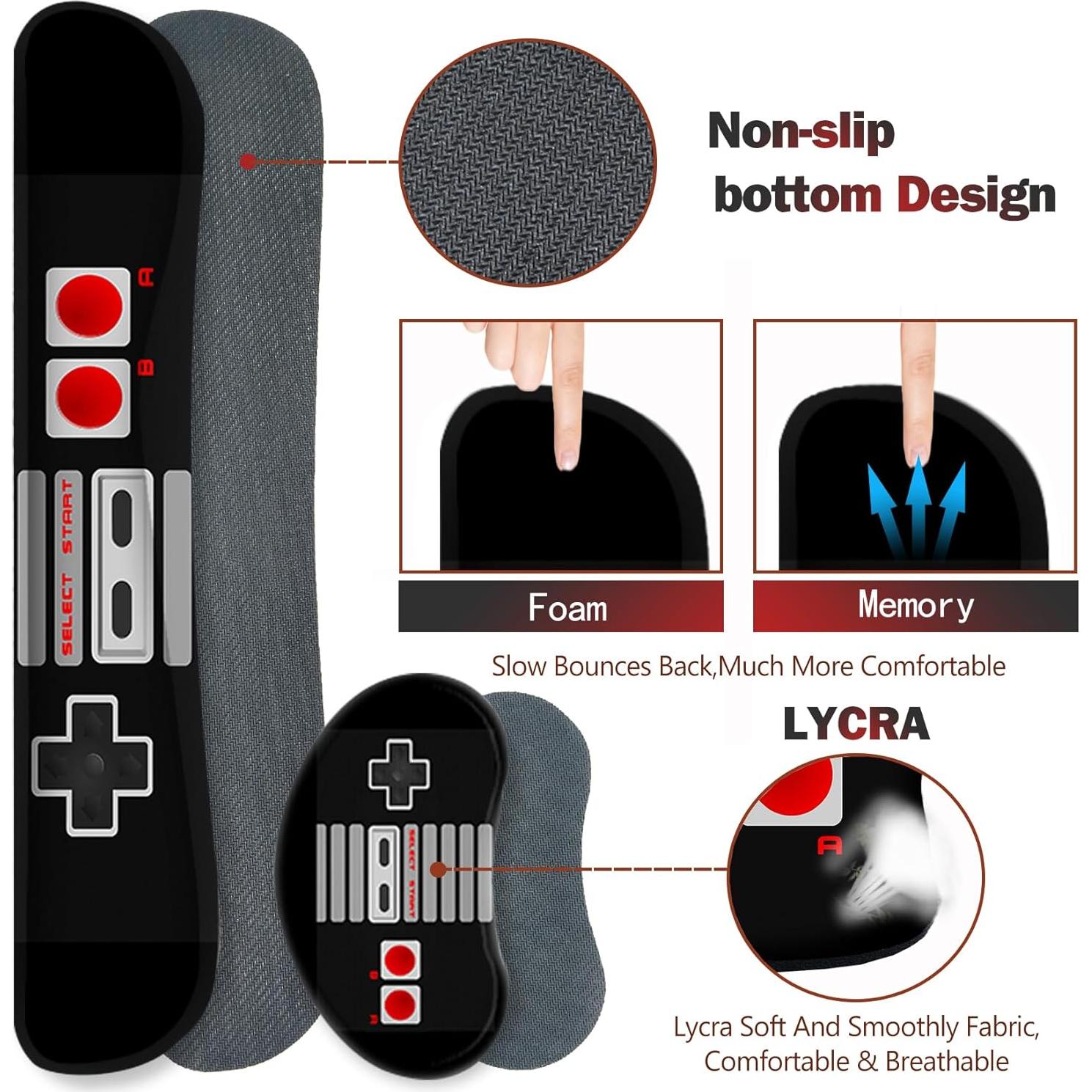 Alfombrilla de Juego Ergonomica ArtSo 4-en-1 Negra