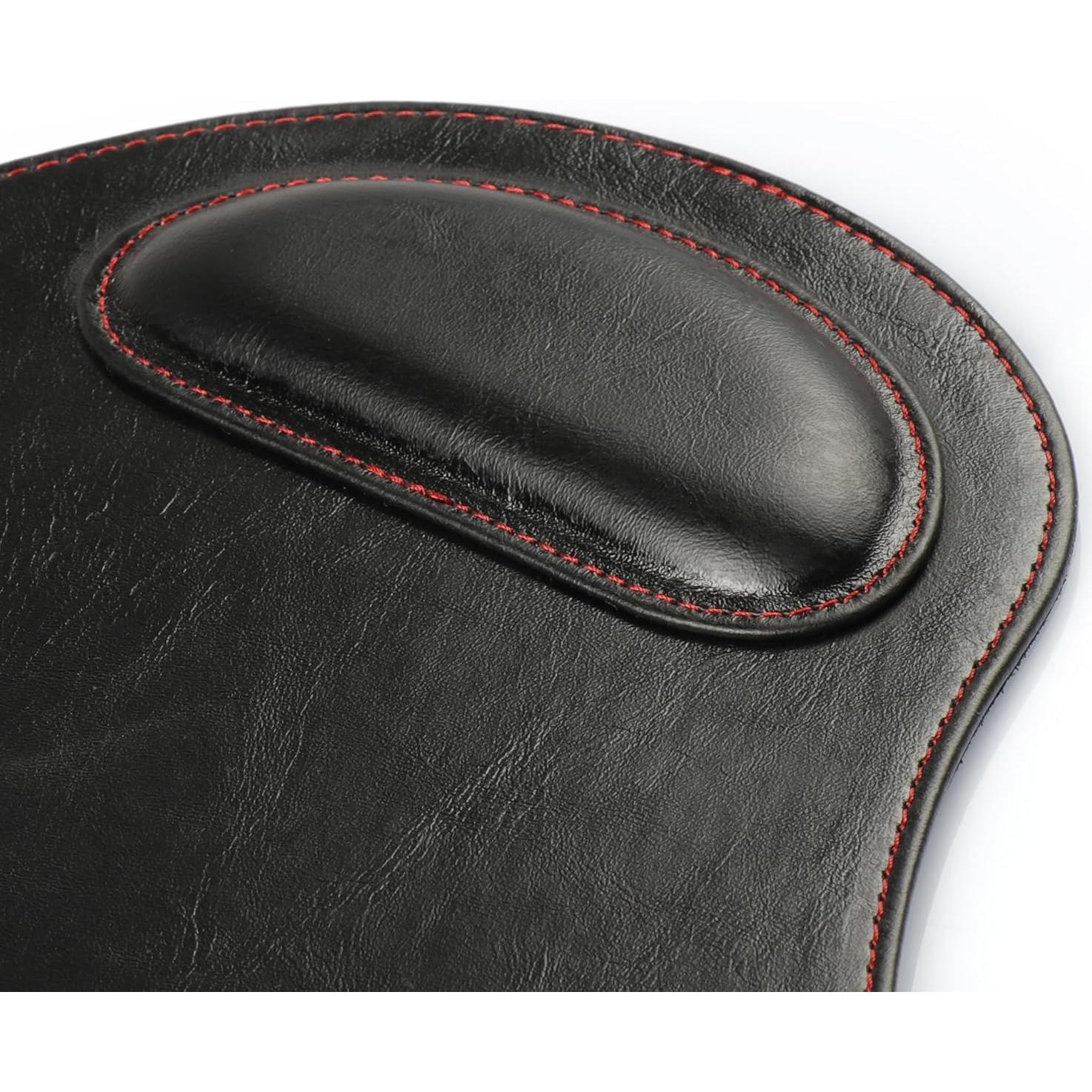 Alfombrilla de ratón Londo ovalada de cuero antideslizante