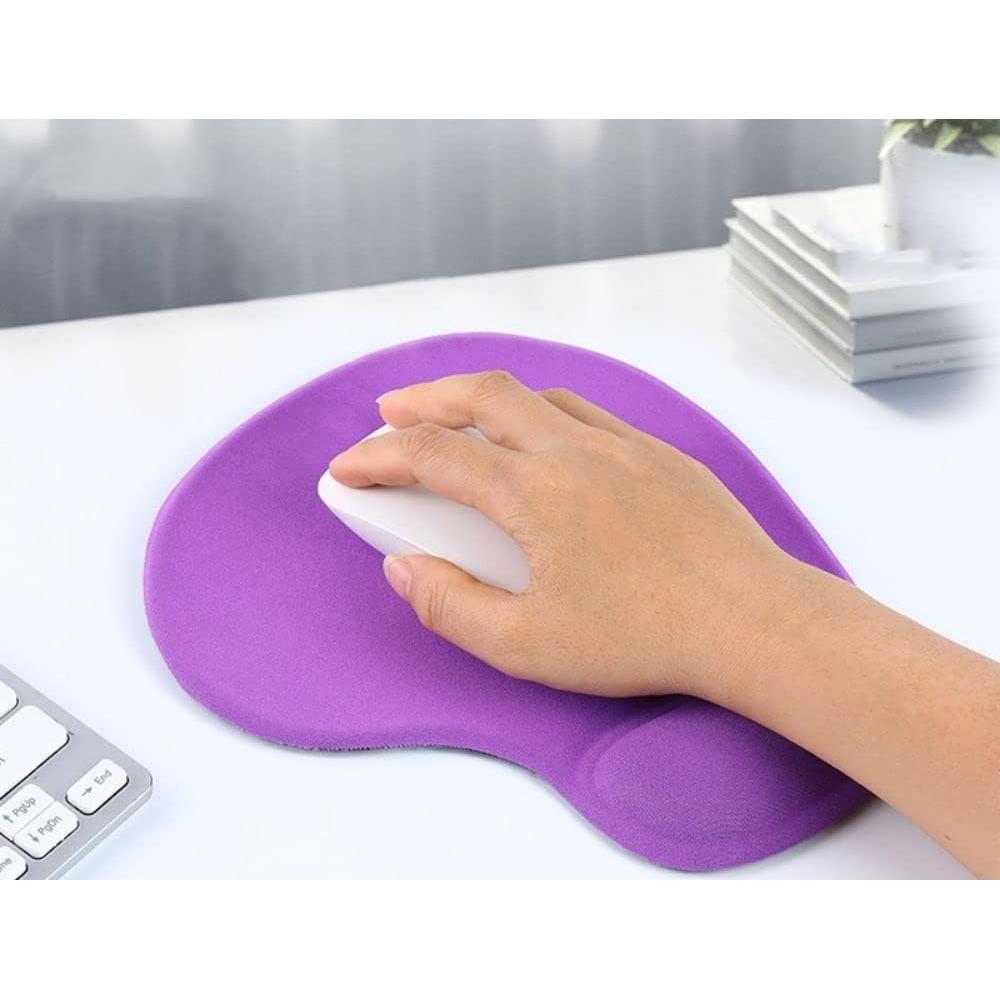 Alfombrilla de Oficina VVS Ergonómica con Soporte de Gel Púrpura