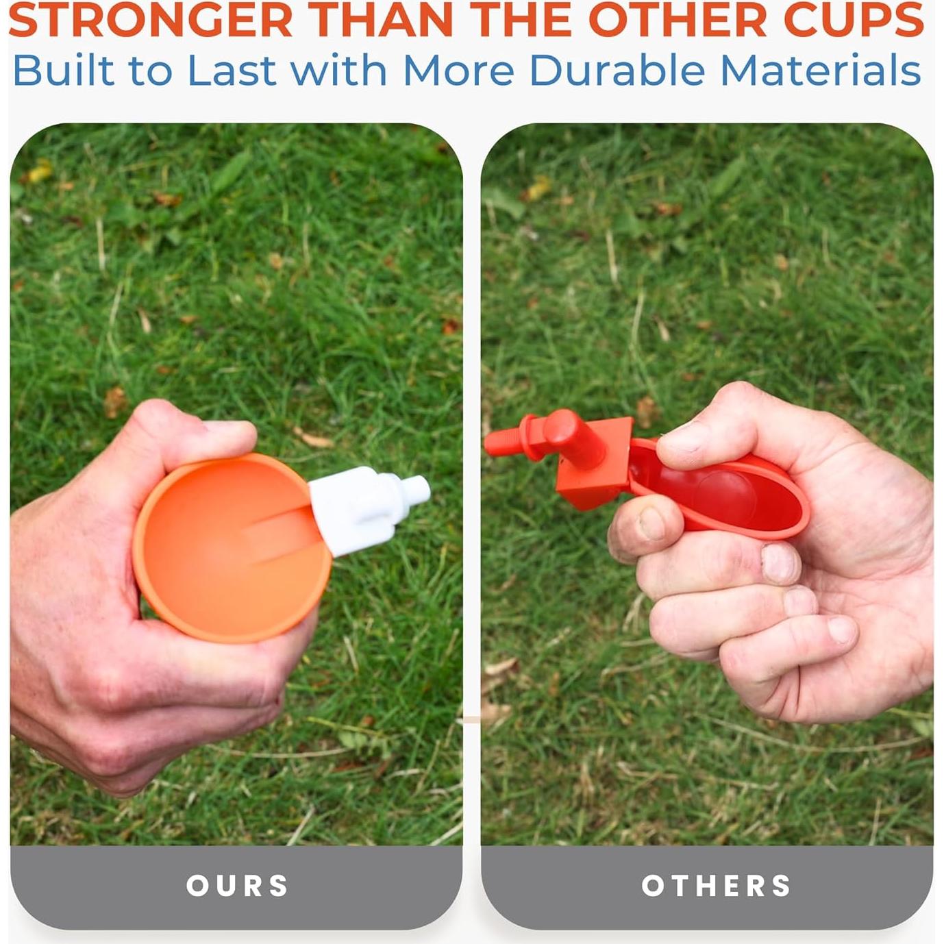 Paquete de 5 Tazas Automáticas de Agua Lil Clucker 7,62 cm