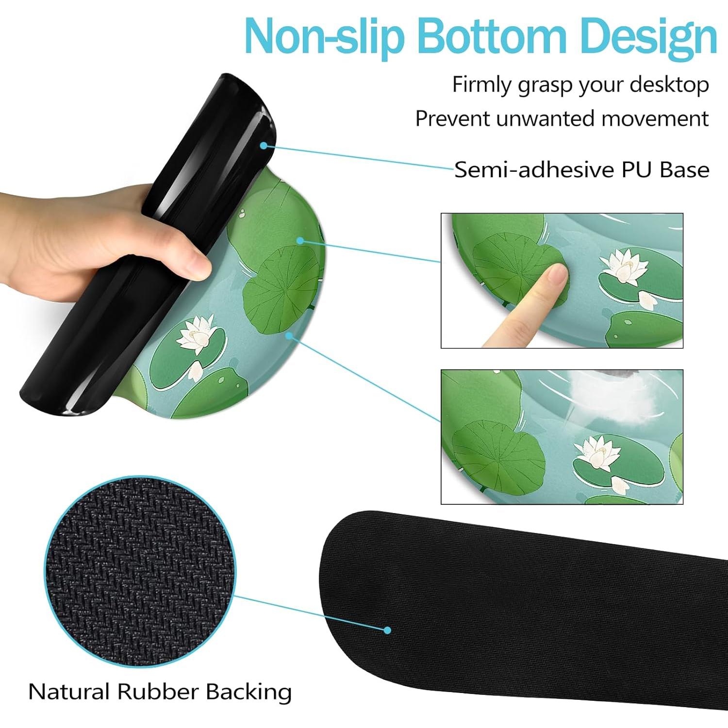 Alfombrilla de Ratón Blusabaca Grande con Reposamuñecas