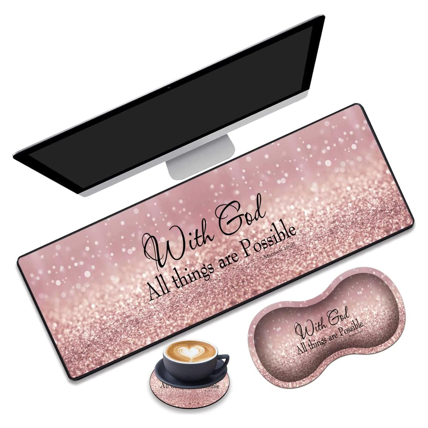 Alfombrilla de Escritorio Gaming Aierhe 80x30cm Antideslizante