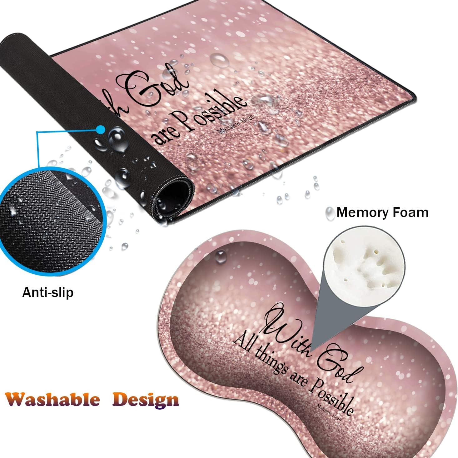 Alfombrilla de Escritorio Gaming Aierhe 80x30cm Antideslizante