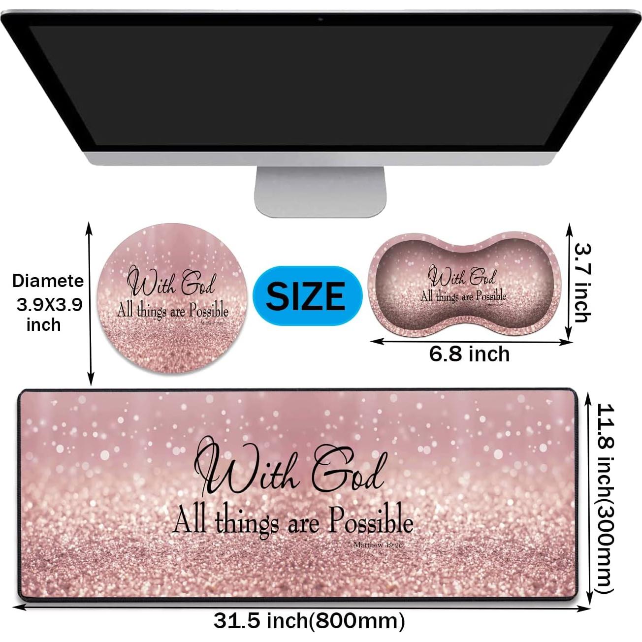 Alfombrilla de Escritorio Gaming Aierhe 80x30cm Antideslizante