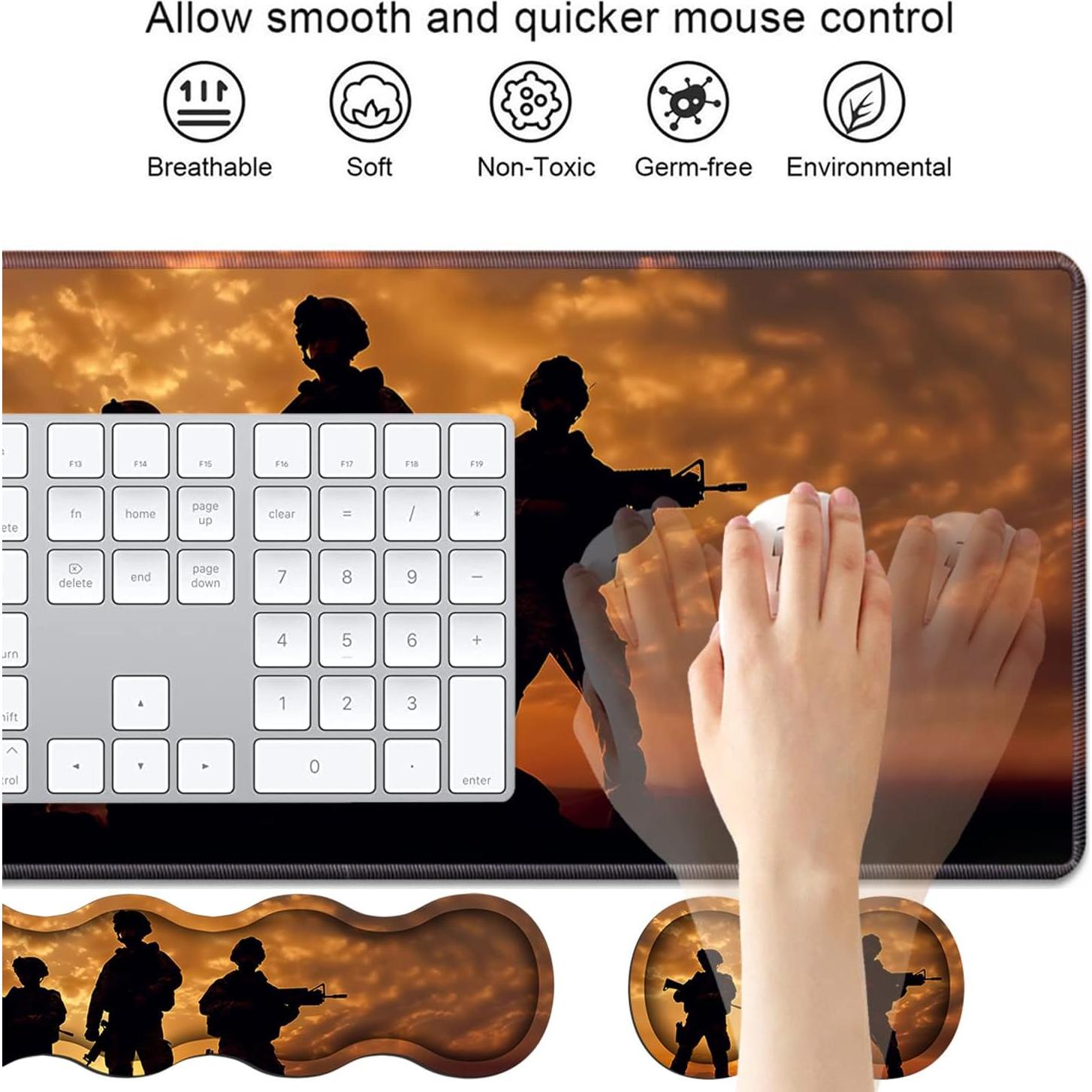 Conjunto Reposamuñecas Ergonómico 4 en 1 FVAENDHIO XXL