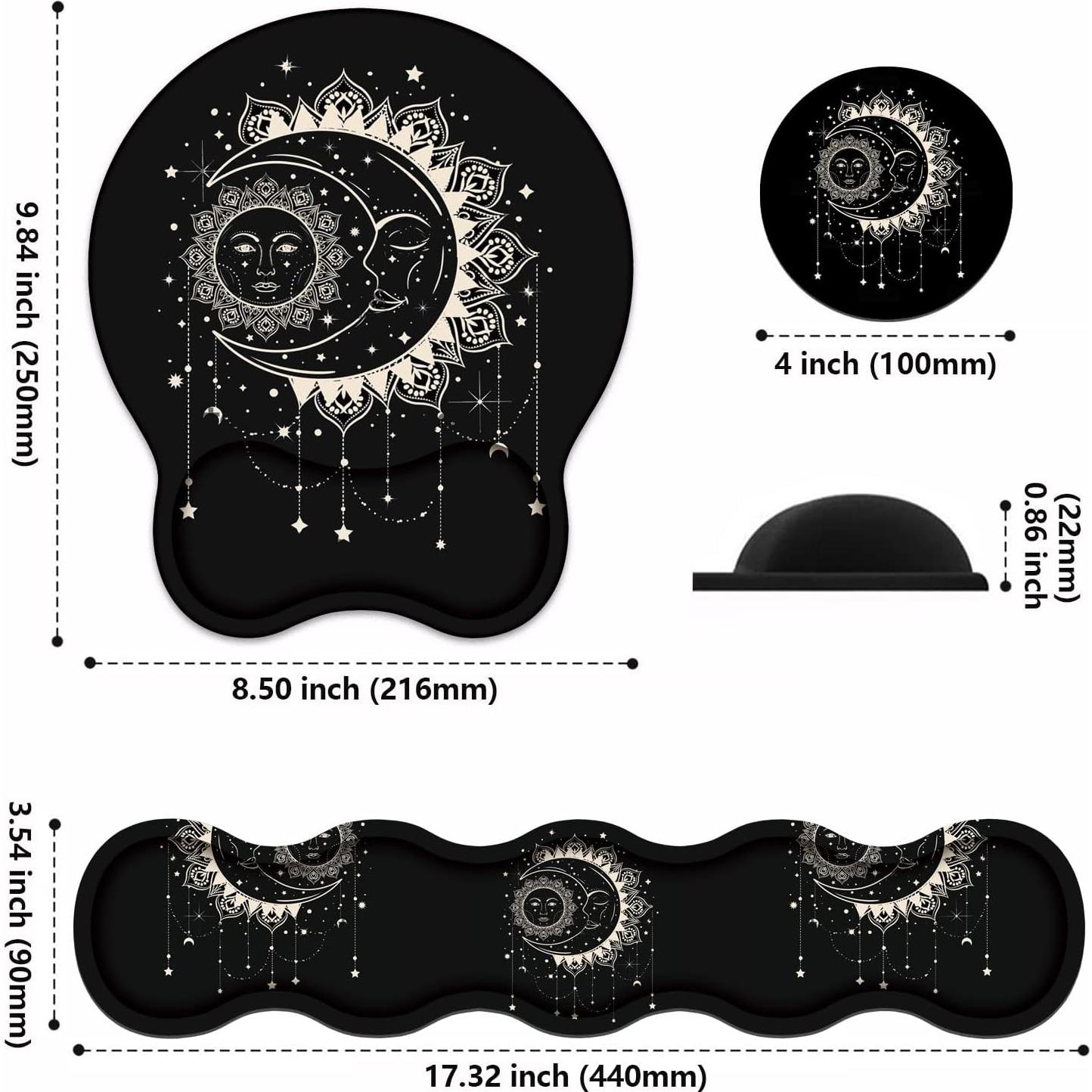Soporte de Reposamuñecas Ergonómico Gel ZXHSBROK 3 en 1