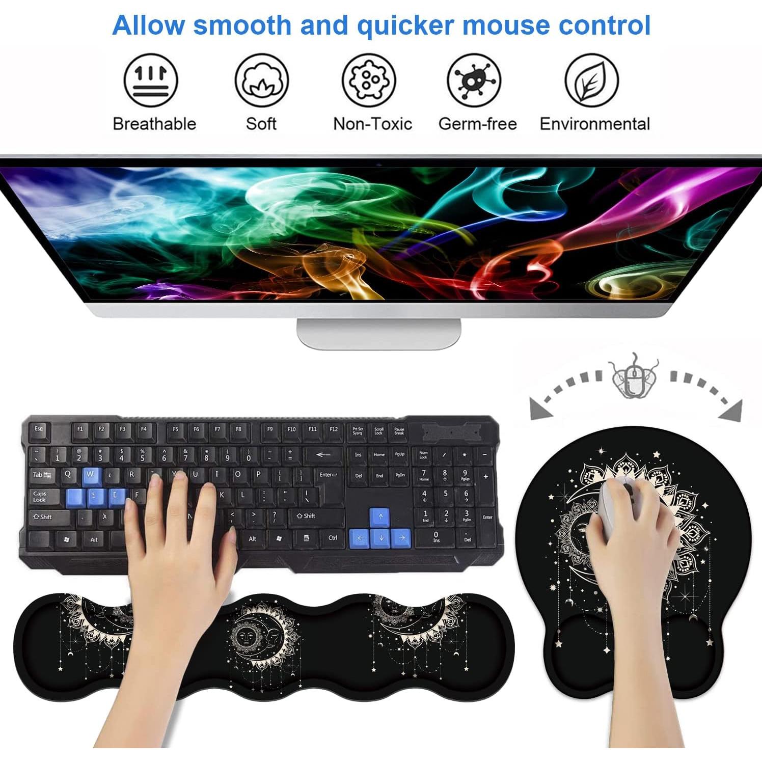 Soporte de Reposamuñecas Ergonómico Gel ZXHSBROK 3 en 1