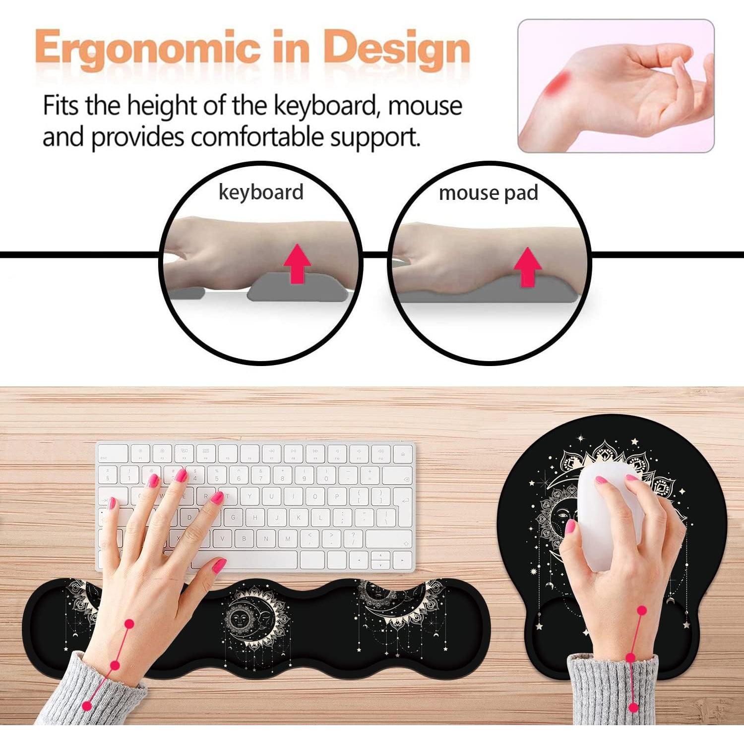 Soporte de Reposamuñecas Ergonómico Gel ZXHSBROK 3 en 1