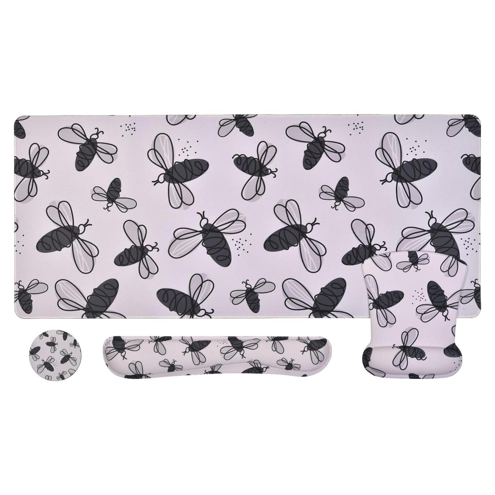 MEGREZ Set Ergonómico 4-en-1 para Muñeca, Negro