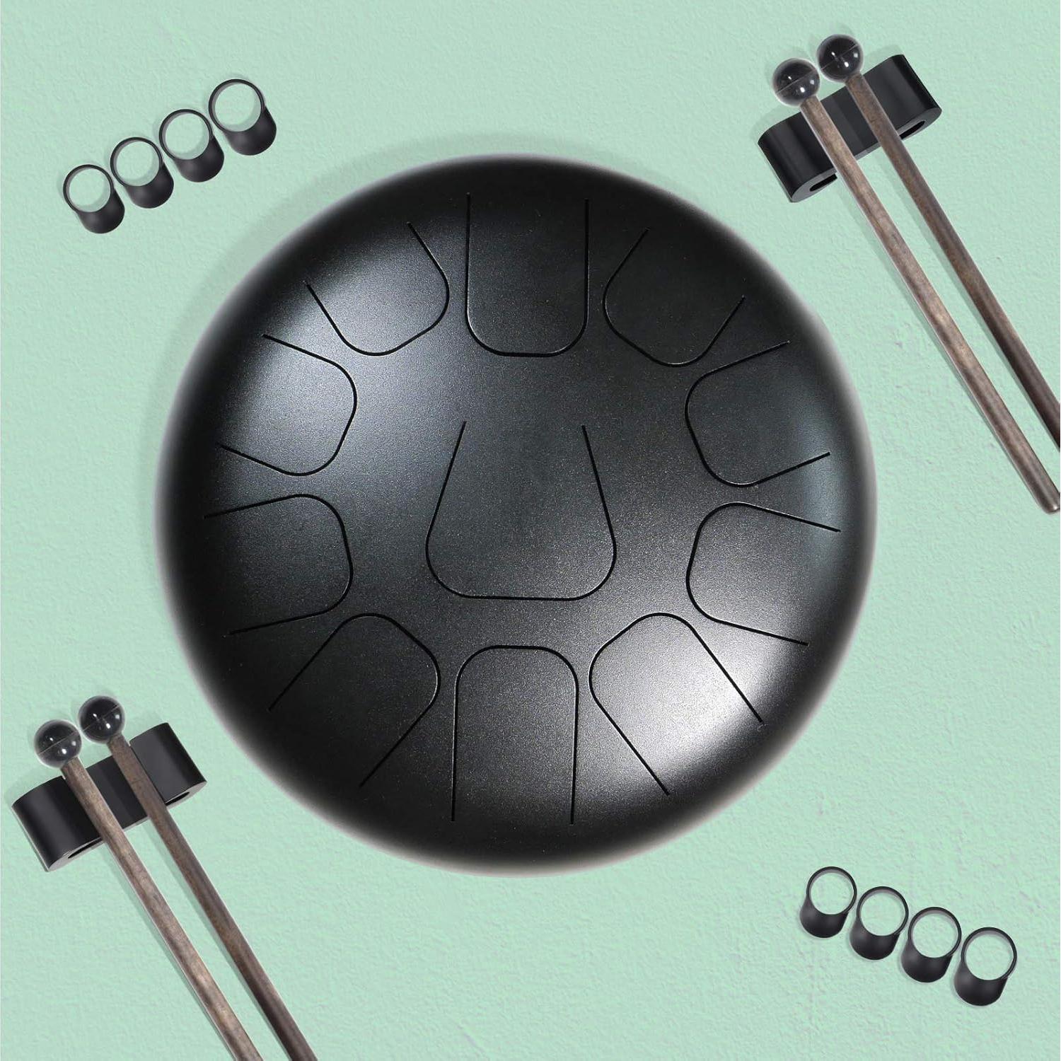 8 Piezas Mangas de Dedo y Soportes para Baquetas eBoot