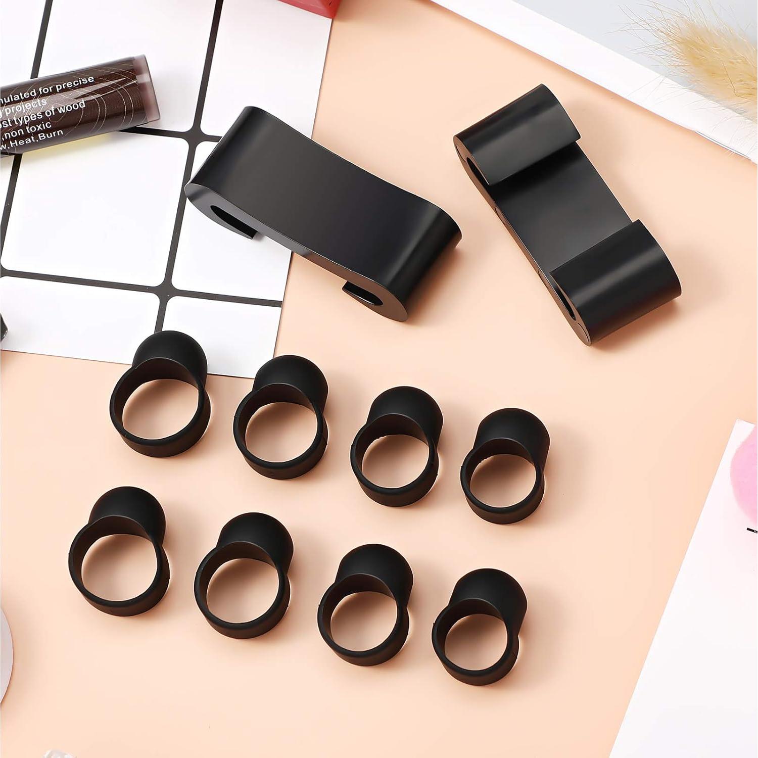 8 Piezas Mangas de Dedo y Soportes para Baquetas eBoot