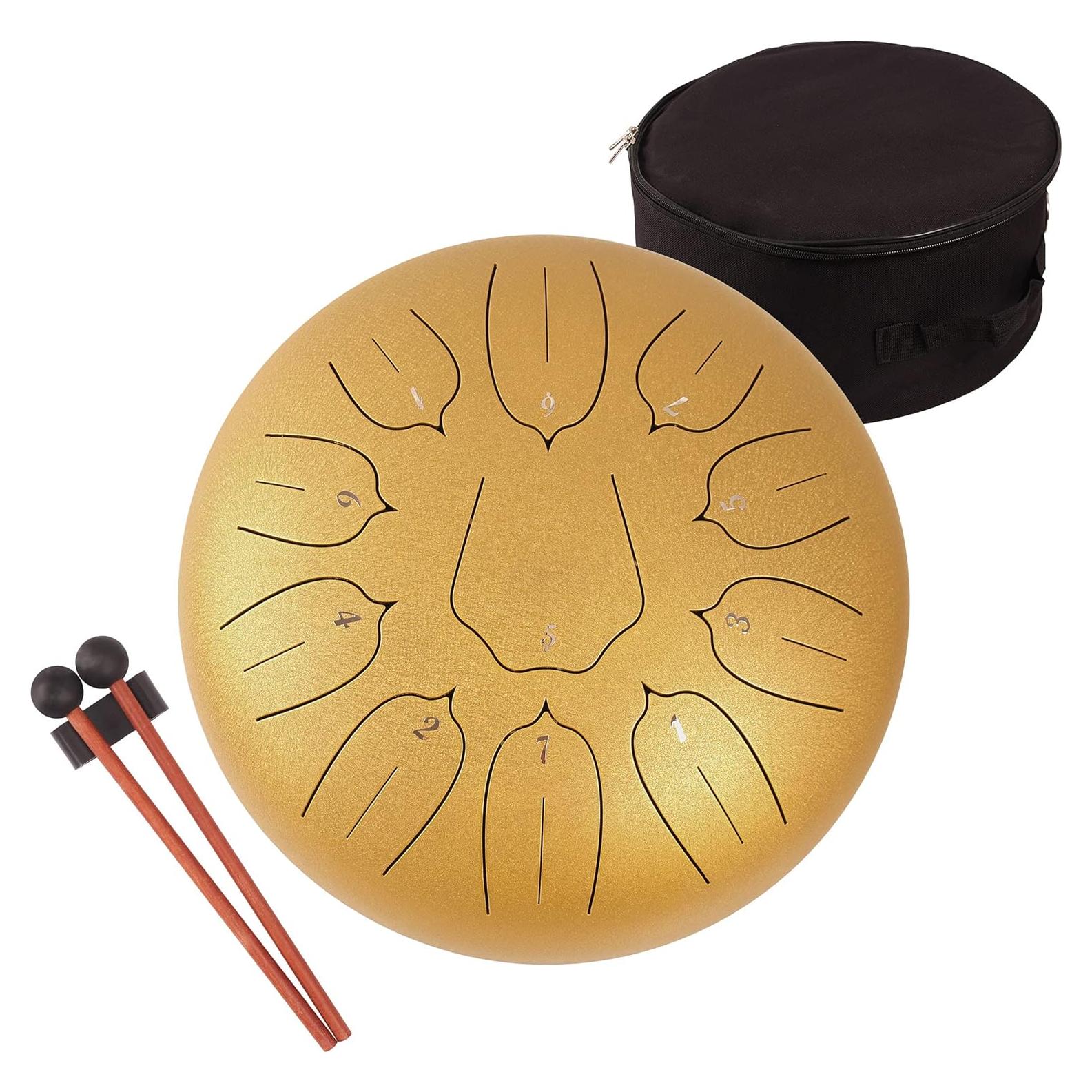 Tambor de Lengua de Acero 30 cm LOMUTY 11 Notas Oro