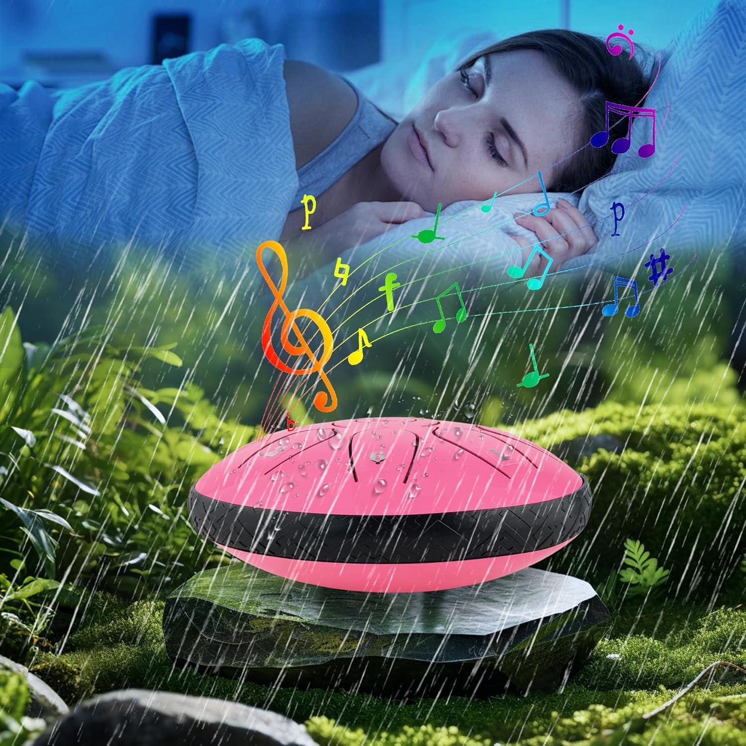 Tambor de Lengua de Acero Oun Nana 6" 11 Notas Rosa