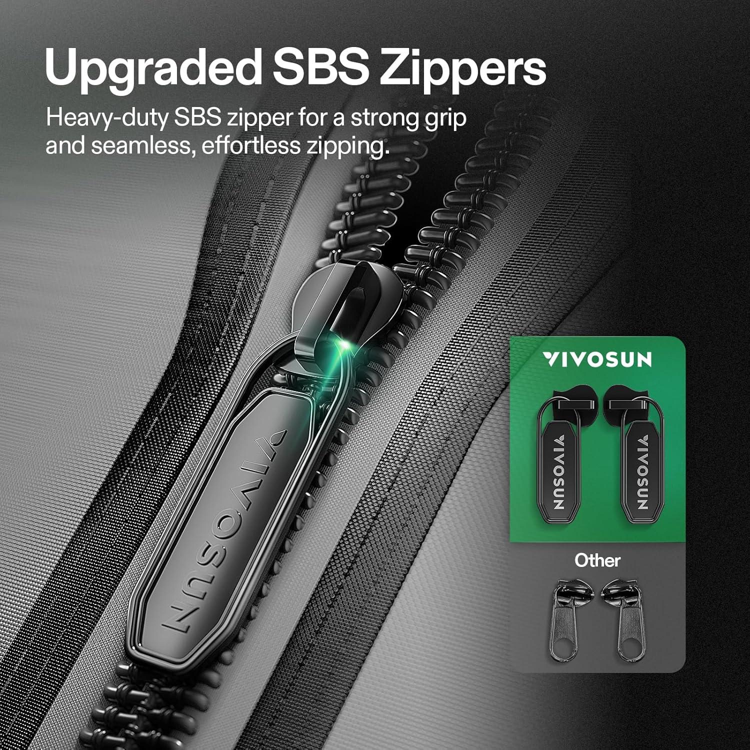 Carpa de Cultivo VIVOSUN 4x4 FT Gris con Ventana y Bandeja