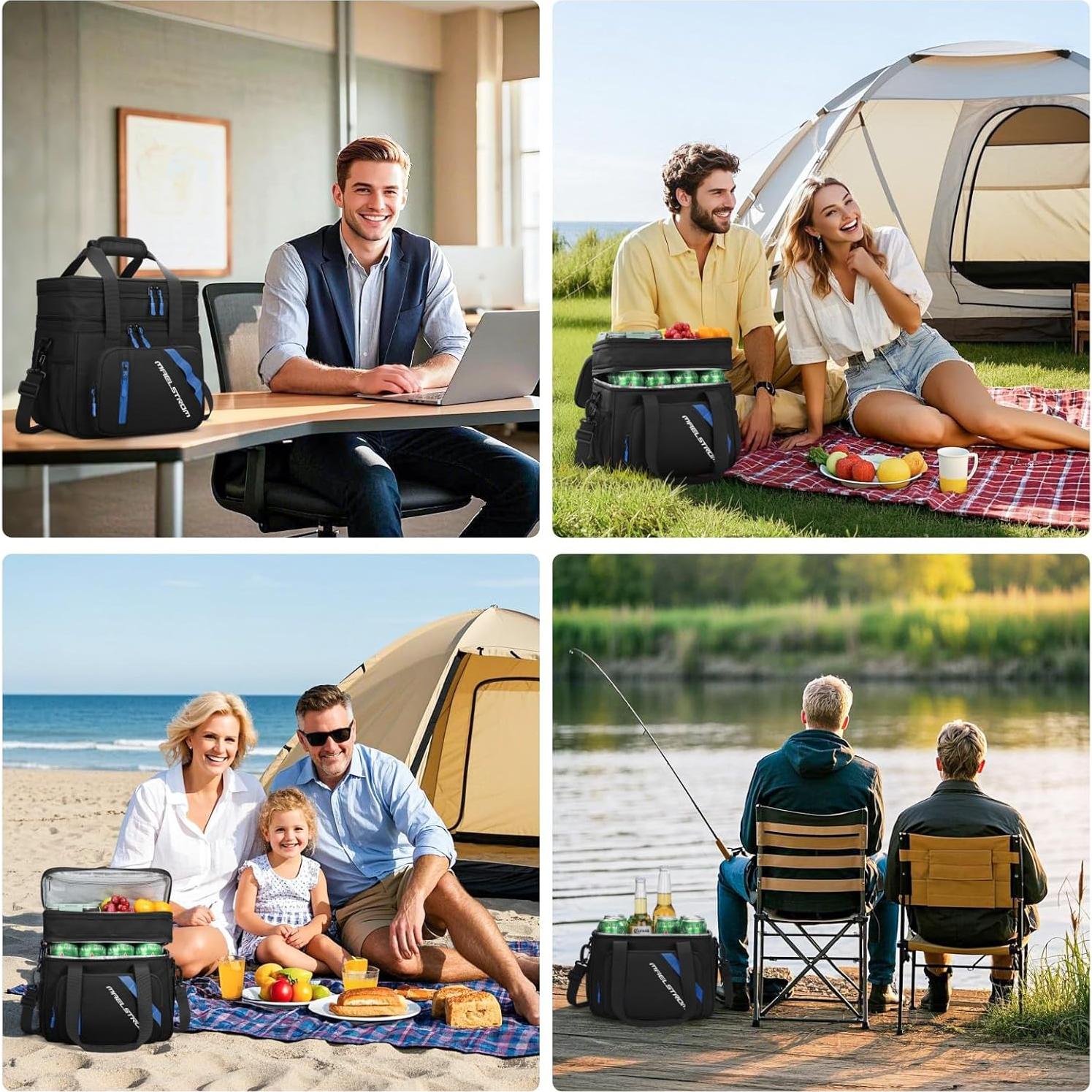 Bolsa de Almuerzo Aislada Maelstrom 20L Negra Doble Capa