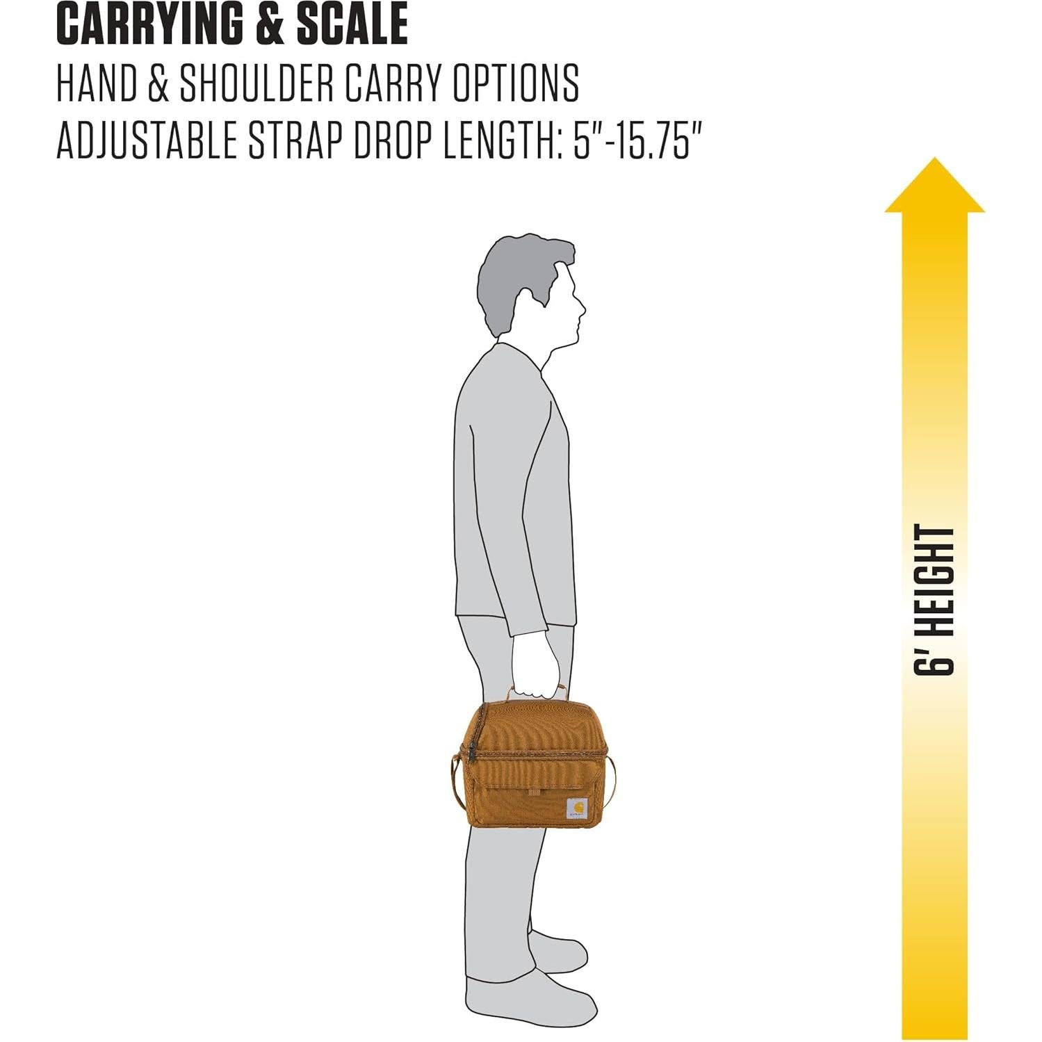 Bolsa de Almuerzo Aislada Carhartt 12 Latas Marrón 8L