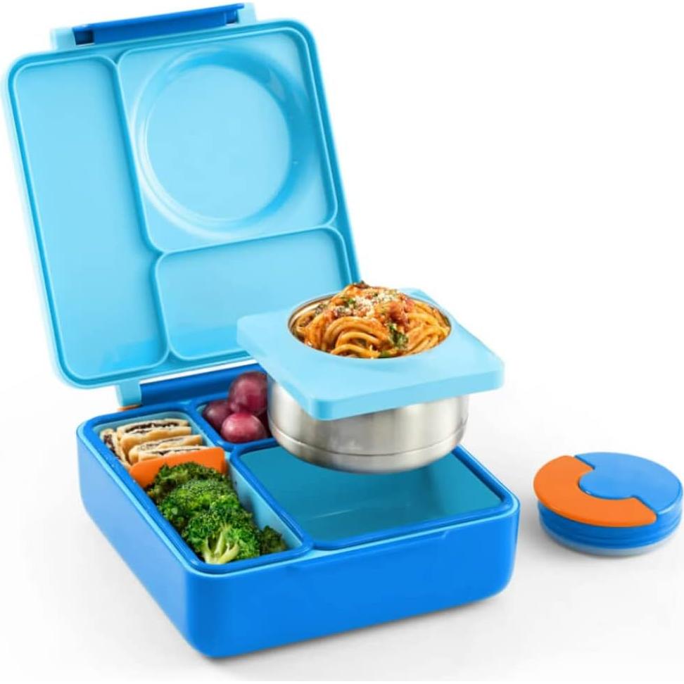 Omie OmieBox Bento Box Niños 3 Compartimentos Cielo Azul