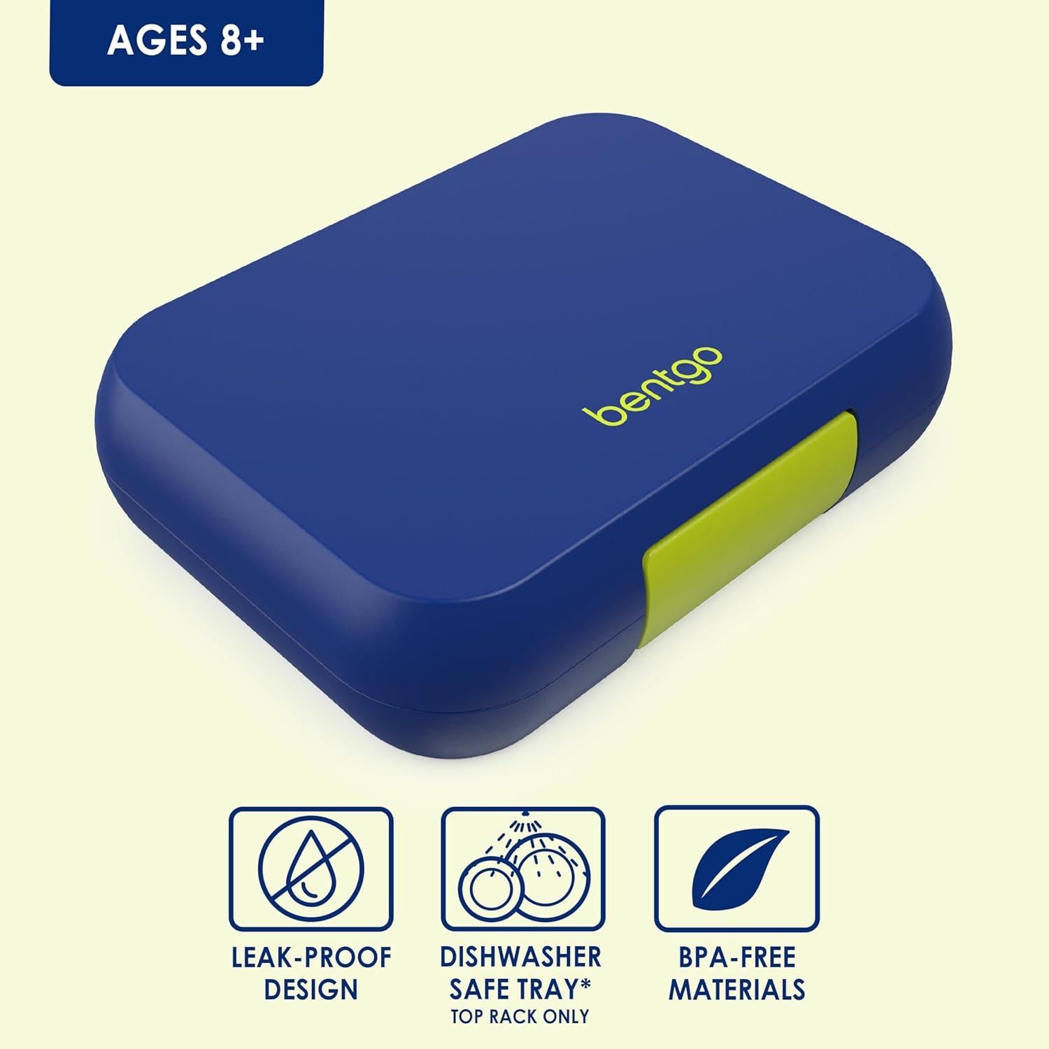 Bentgo Pop Caja Almuerzo 5 Tazas Azul Marino/Chartreuse