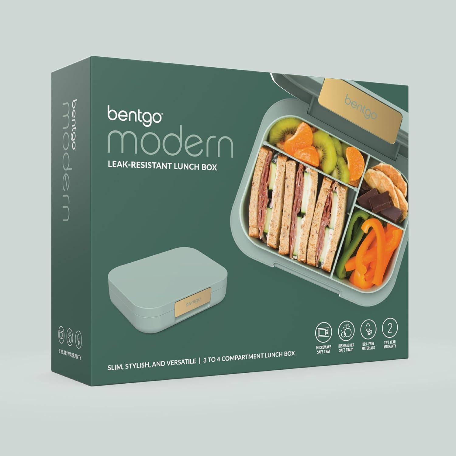Funda de Almuerzo Bentgo Modern 1.24L Verde Menta a Prueba de Fugas