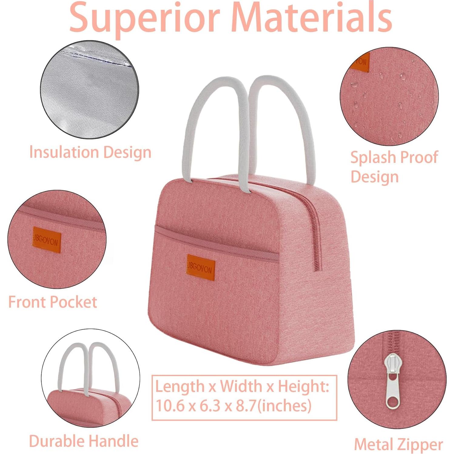 Caja Bento JBGOYON Rosa 3 Compartimentos A Prueba de Fugas