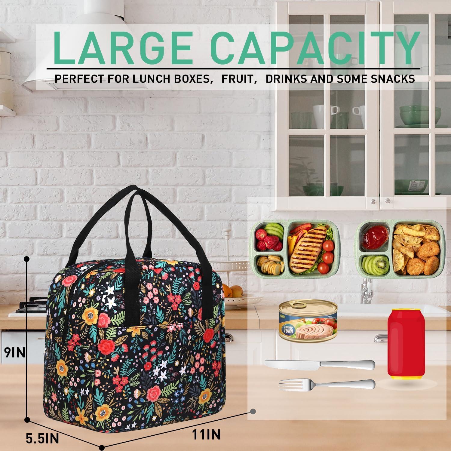 Bolsa de Almuerzo VLM Floral Aislada 8L Reutilizable