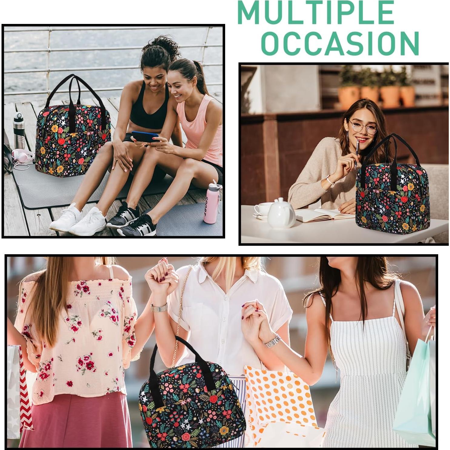 Bolsa de Almuerzo VLM Floral Aislada 8L Reutilizable