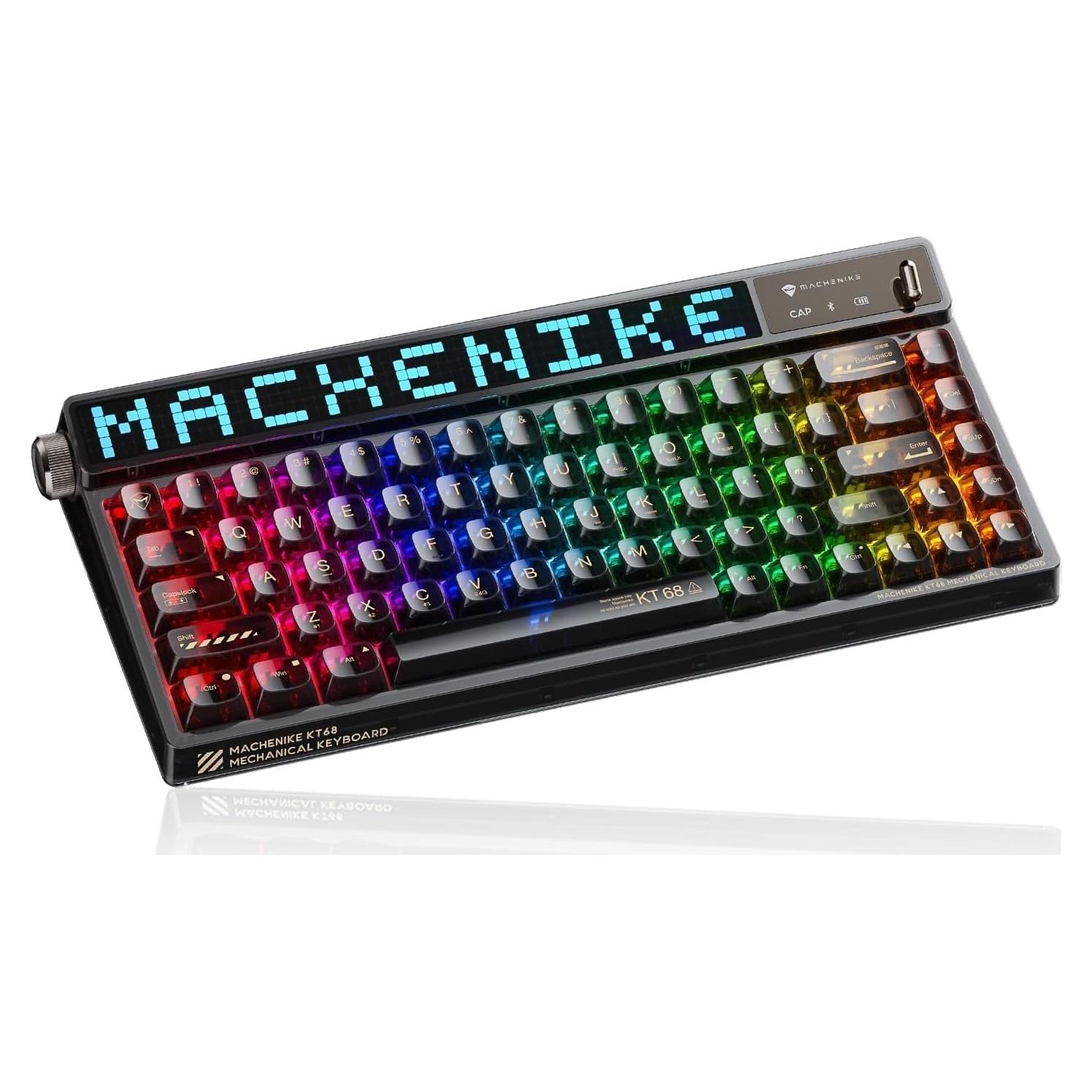Teclado Mecánico Inalámbrico Machenike KT68 Pro RGB 68 Teclas