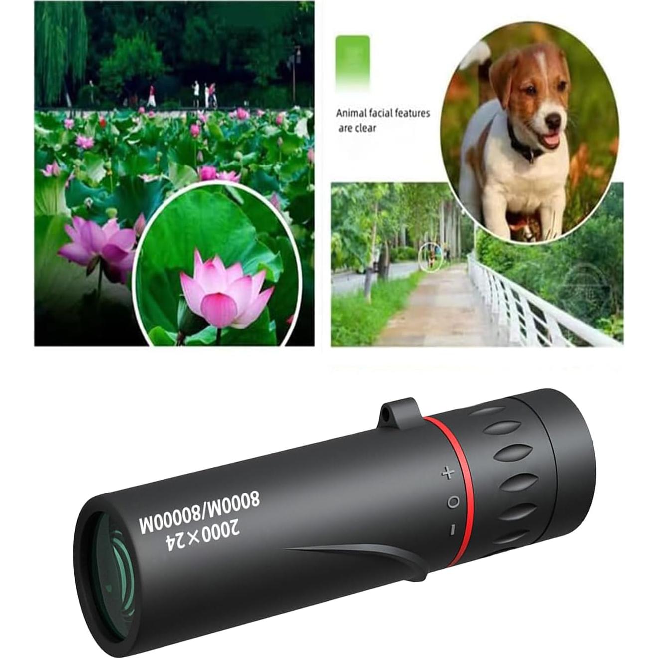Mini Telescopio Monocular WenTigDY 2000x24mm Impermeable