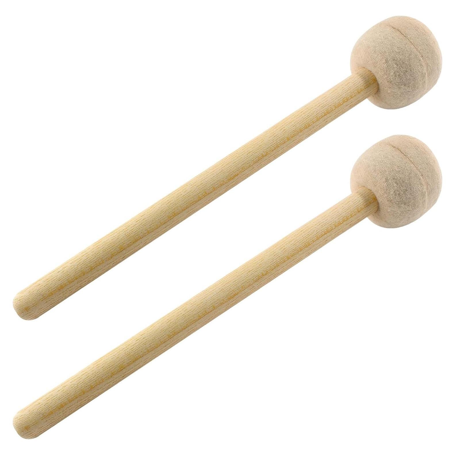 Mallet de Tambor Jiozermi 33.5 cm Fieltro de Lana Beige