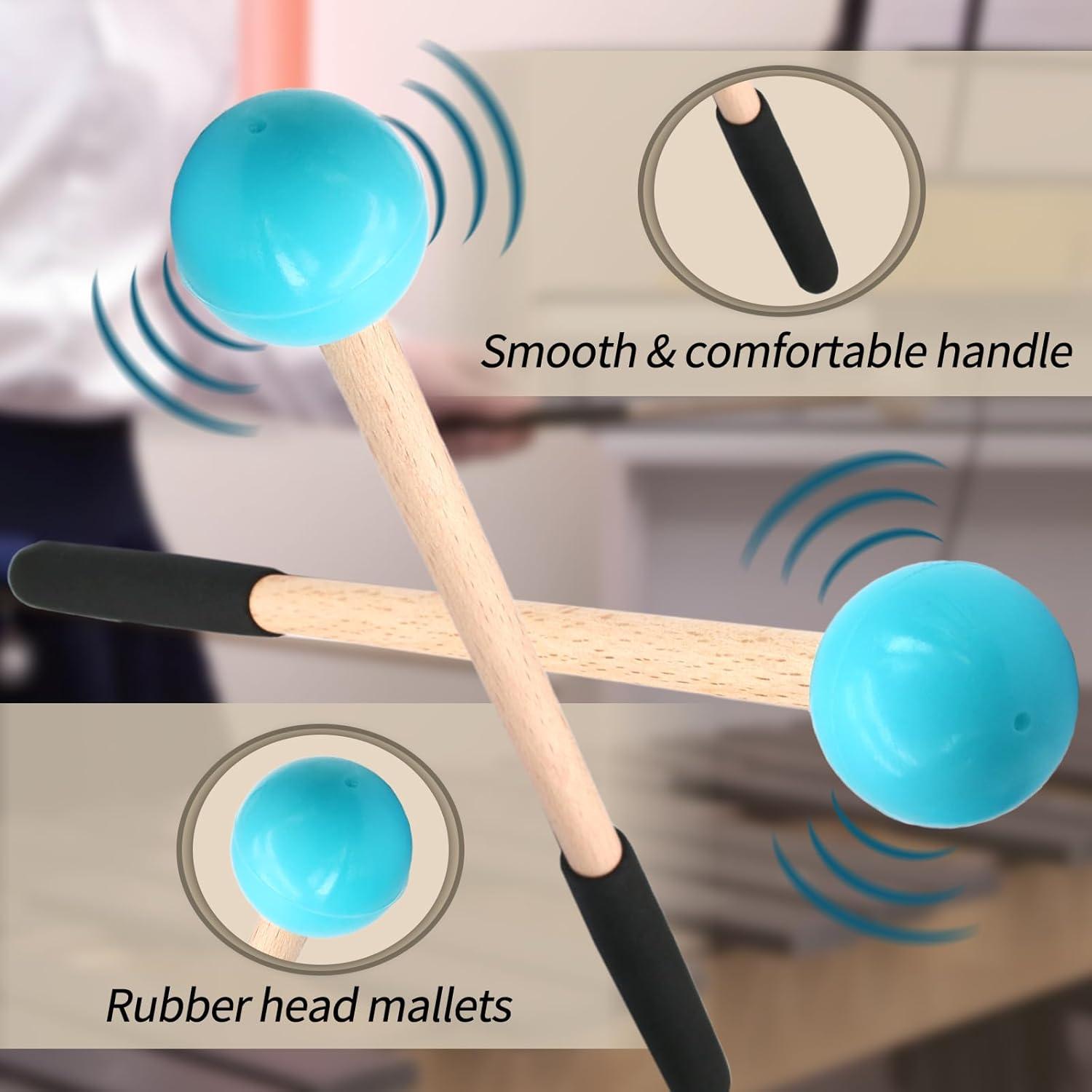 Mallets de Glockenspiel Biaungdo 2 Piezas Azul 22.5 cm