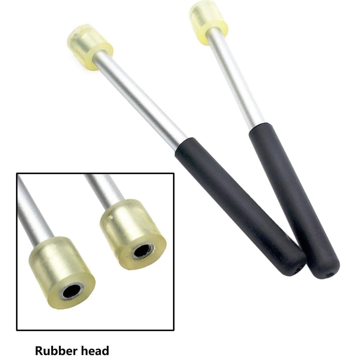 3 Pares de Mallets de Tambor de Acero con Bolsa - T01372