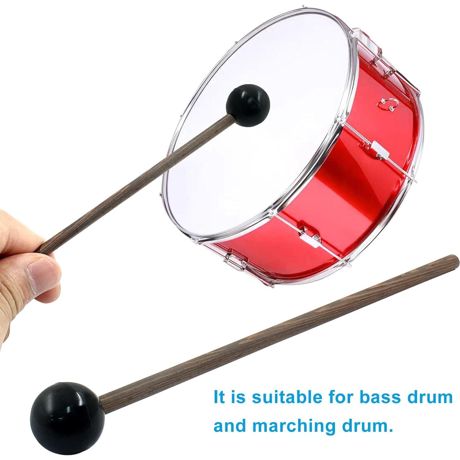 Mallet de Tambor de Lengua de Acero Waziaqoc 2 Pcs 17,19 cm