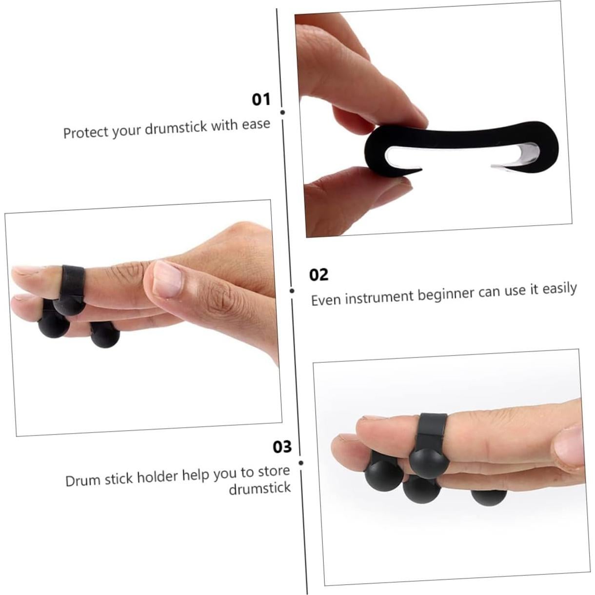 Kit de Accesorios para Tambor Toyvian - 10 Piezas, Soportes y Púas