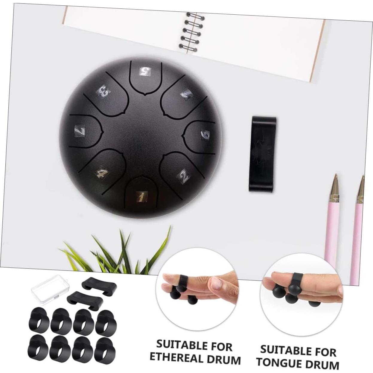 Kit de Accesorios para Tambor Toyvian - 10 Piezas, Soportes y Púas