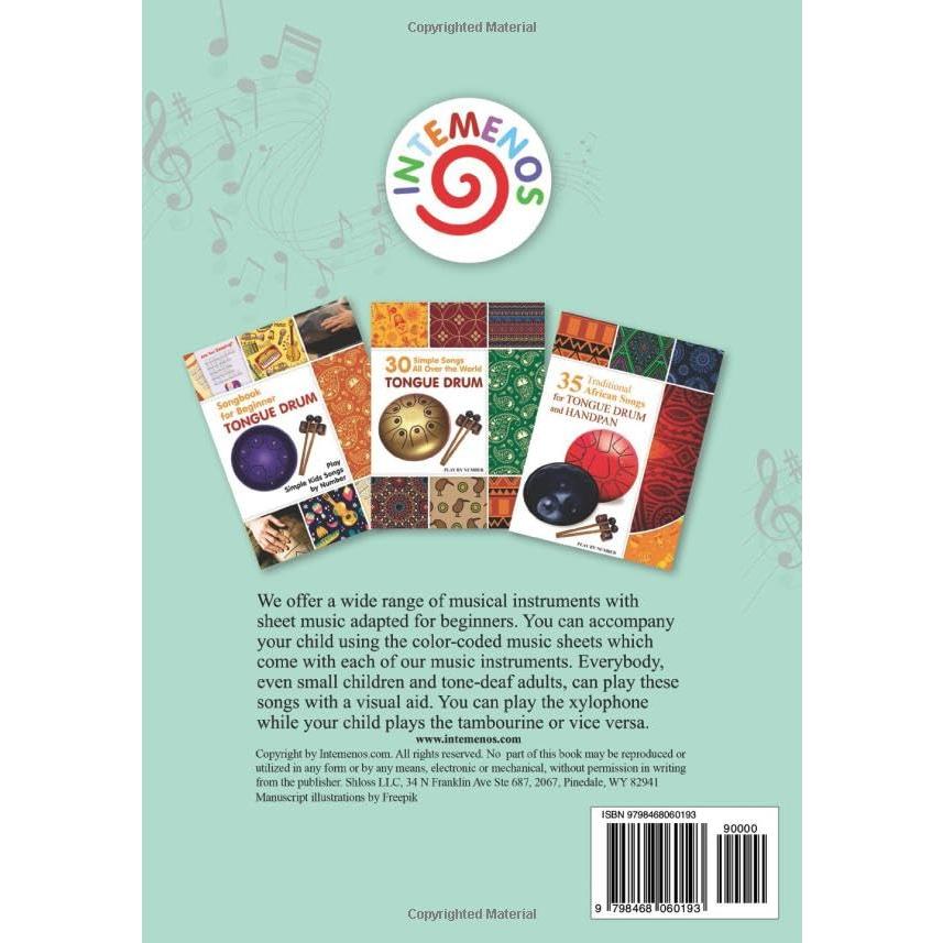 70 Simple Songs for the 8-Note Tongue Drum. Without Musical Notes: Just Follow the Circles (Simple Songs for 8-Note Tongue Drum. Play Without Notes)