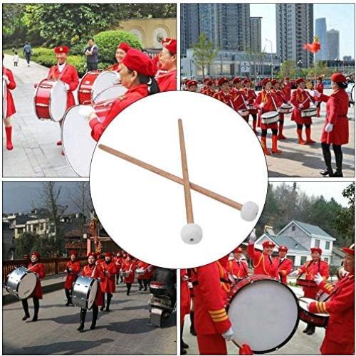 Baquetas de Tímpano Snare Bnineteenteam 2 Pcs Madera Fieltro