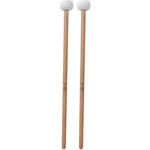 Baquetas de Tímpano Snare Bnineteenteam 2 Pcs Madera Fieltro