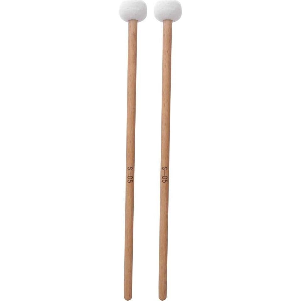 Martillo de Tímpano Batería Vbestlife 2 Pcs Cabeza de Fieltro