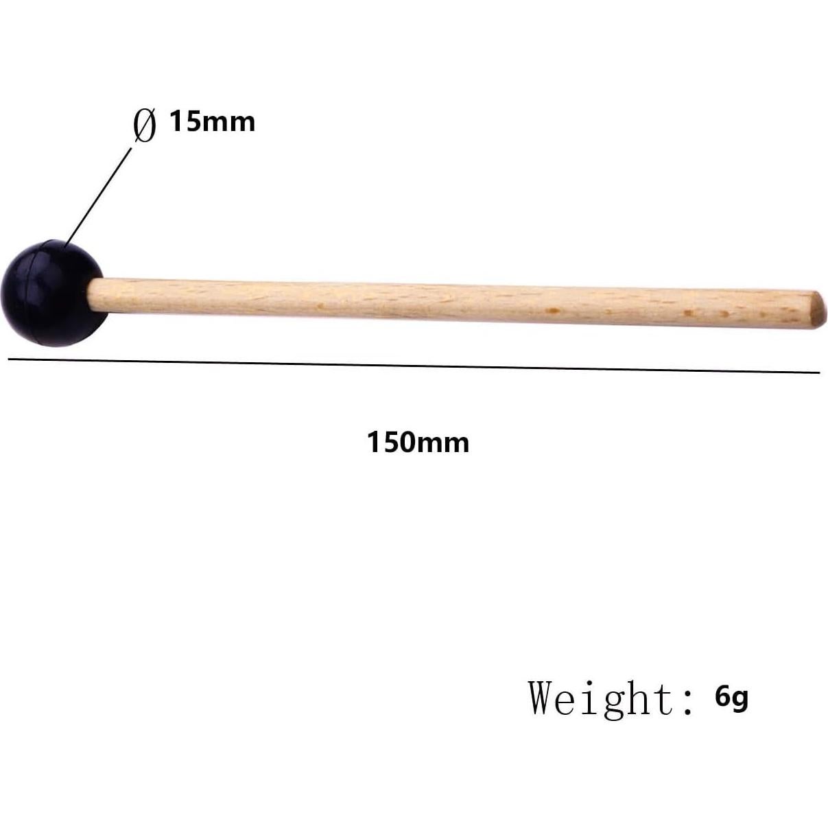 Martillo de Tambor Etéreo Heyous 15x1.5cm Goma y Bambú