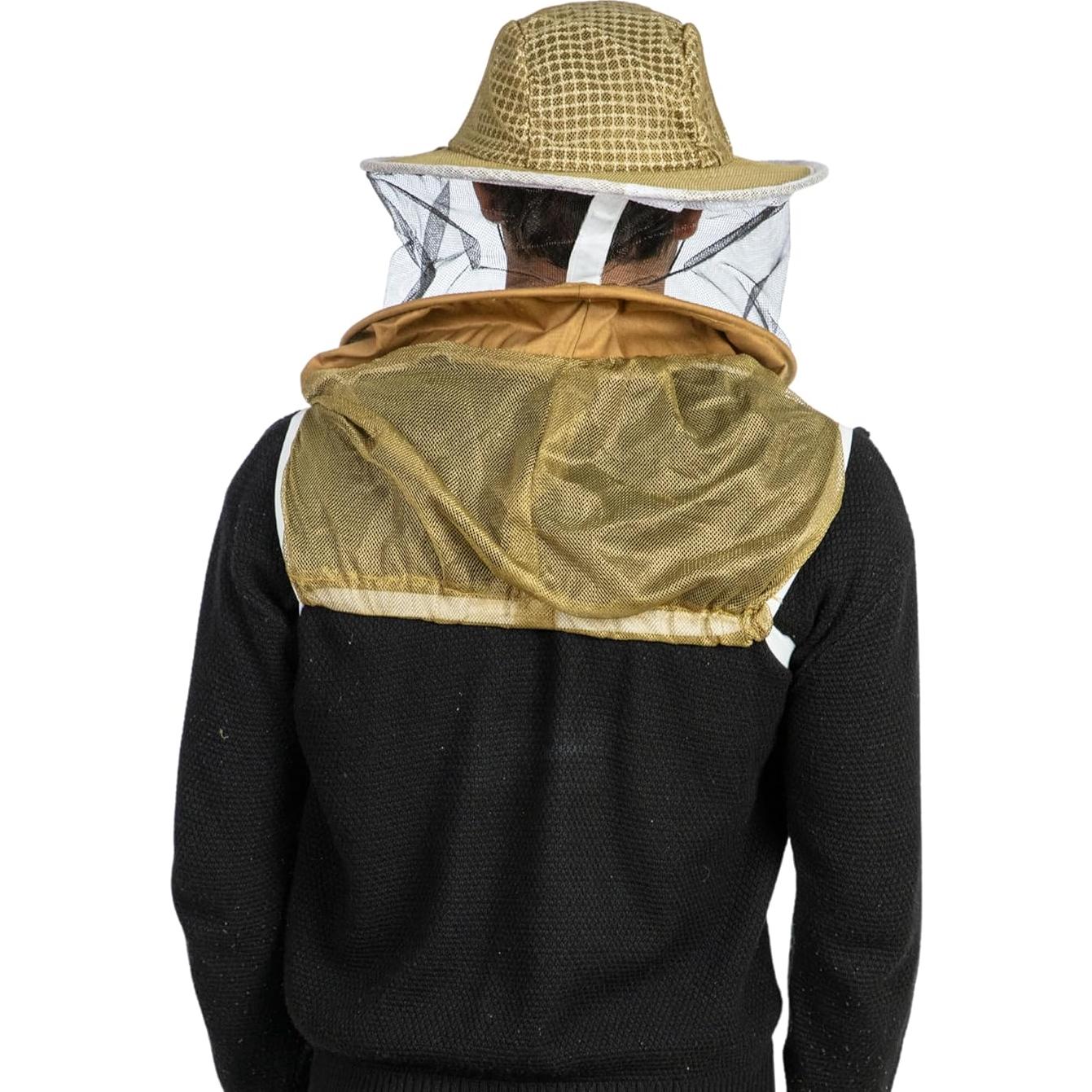 Velo de Apicultura Massive Bee Store Caqui 3 Capas Ventilado