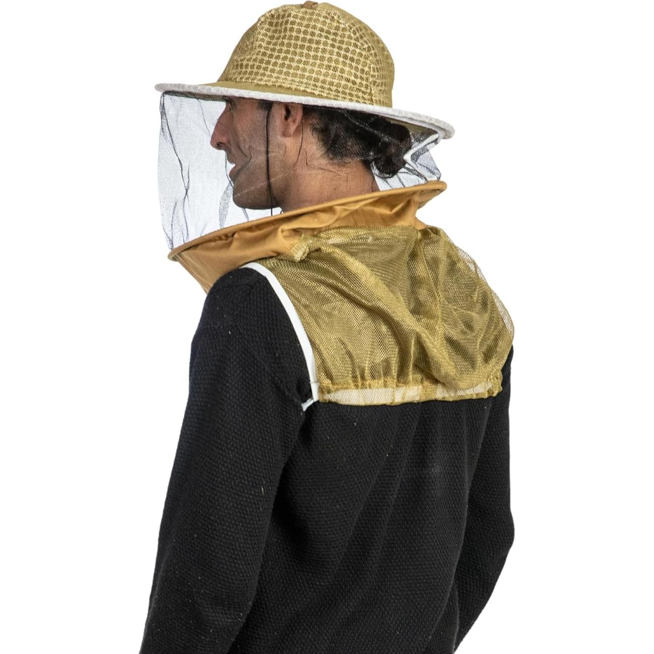 Velo de Apicultura Massive Bee Store Caqui 3 Capas Ventilado