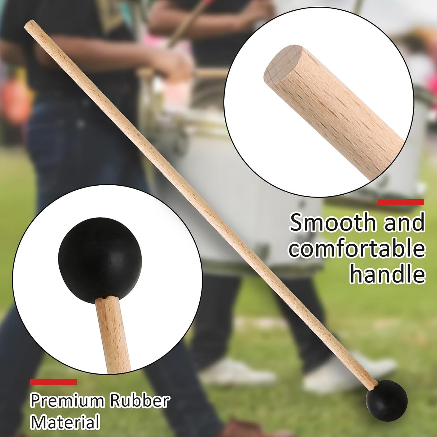 Mallets de Glockenspiel Biaungdo 2 Piezas 38 cm Goma