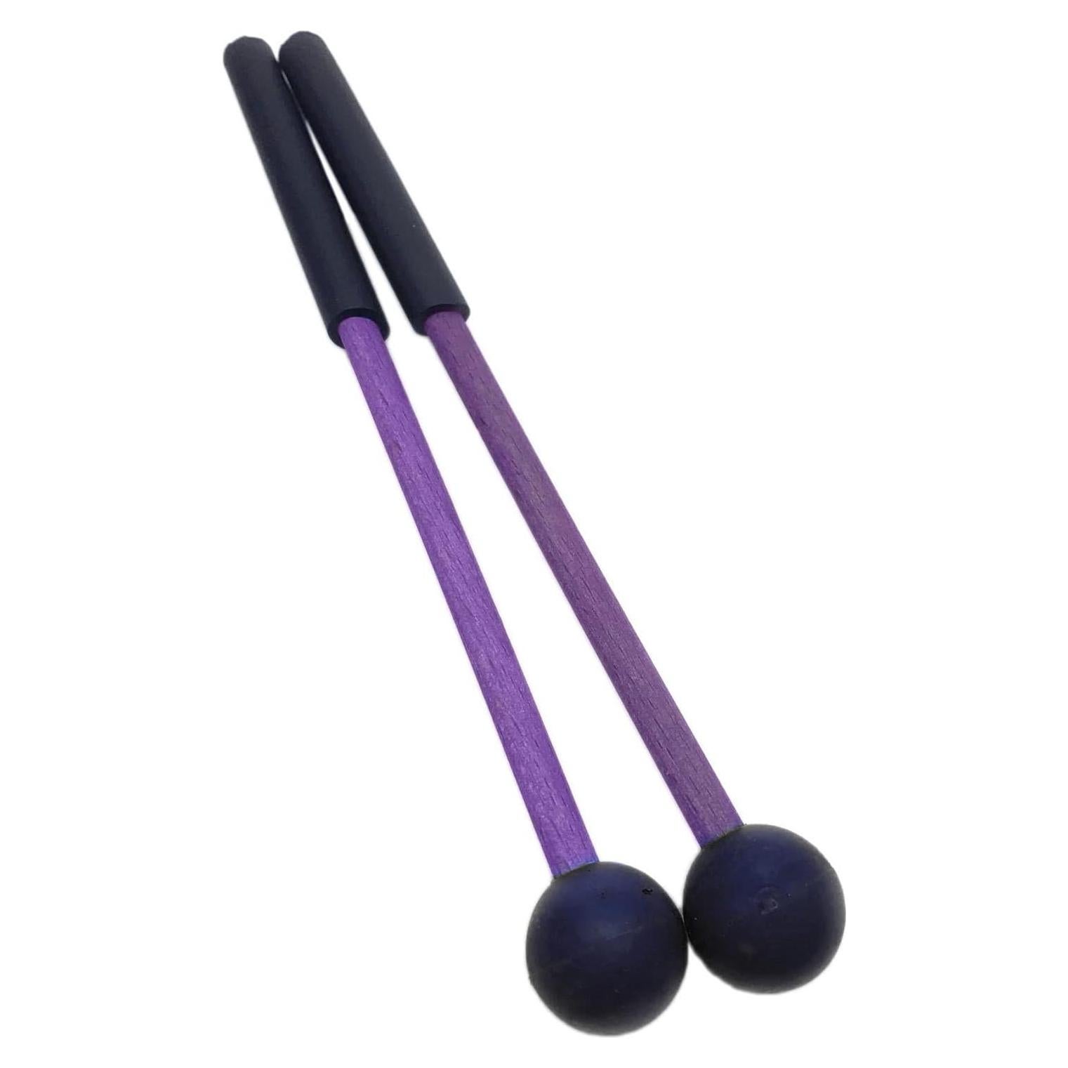 Par de Martillos de Percusión TUOREN 22,86 cm Goma Púrpura