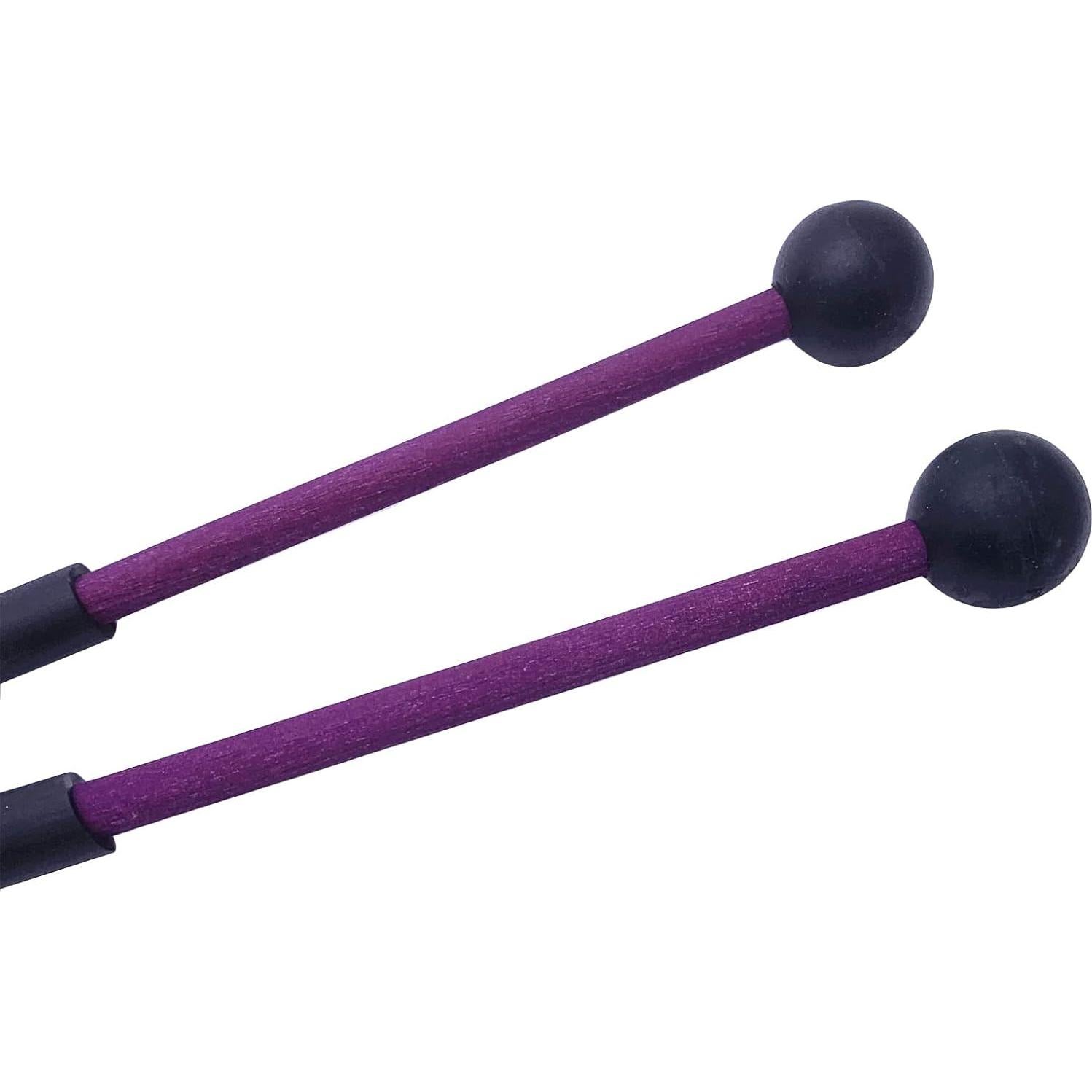 Par de Martillos de Percusión TUOREN 22,86 cm Goma Púrpura