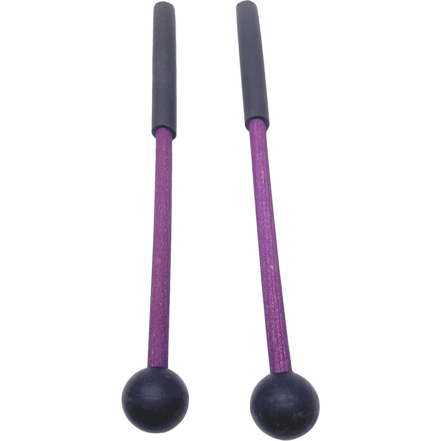 Par de Martillos de Percusión TUOREN 22,86 cm Goma Púrpura