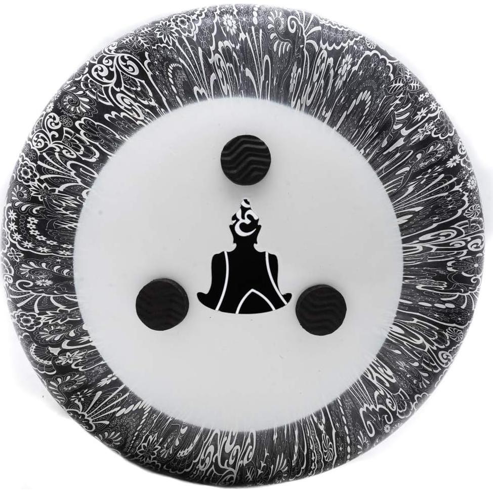 Tambor de Lengua Satnam 8 Notas 20 cm Acero Paisley Negro