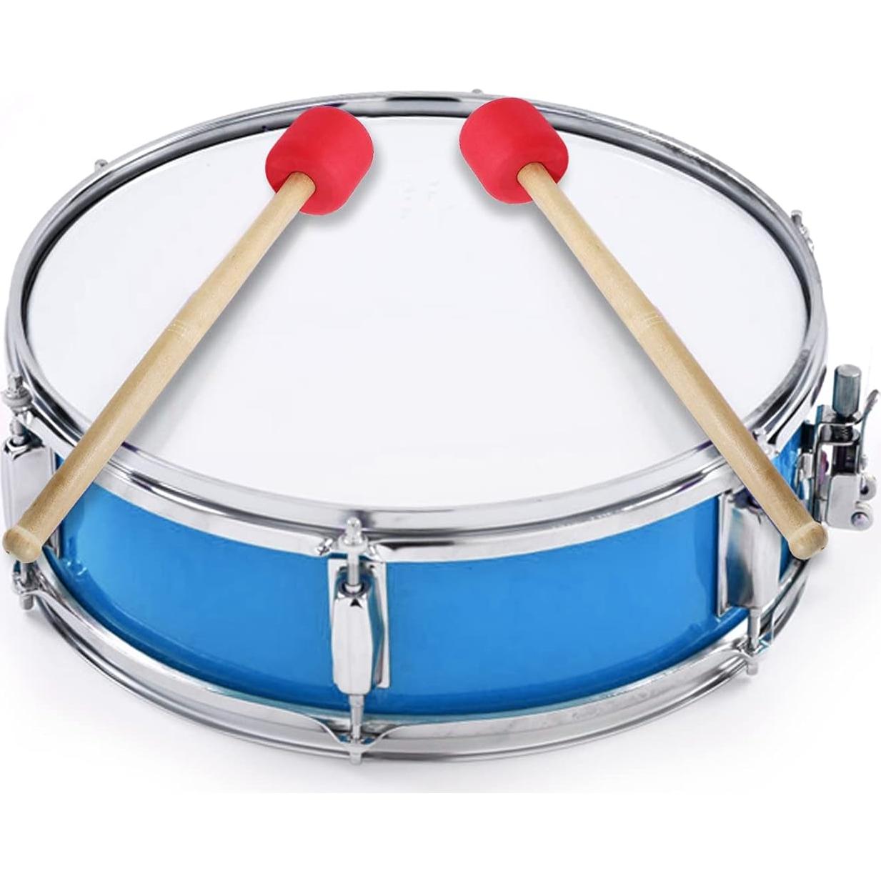 Mallets de Batería Murtenze 2Pack 32cm Fieltro Rojo