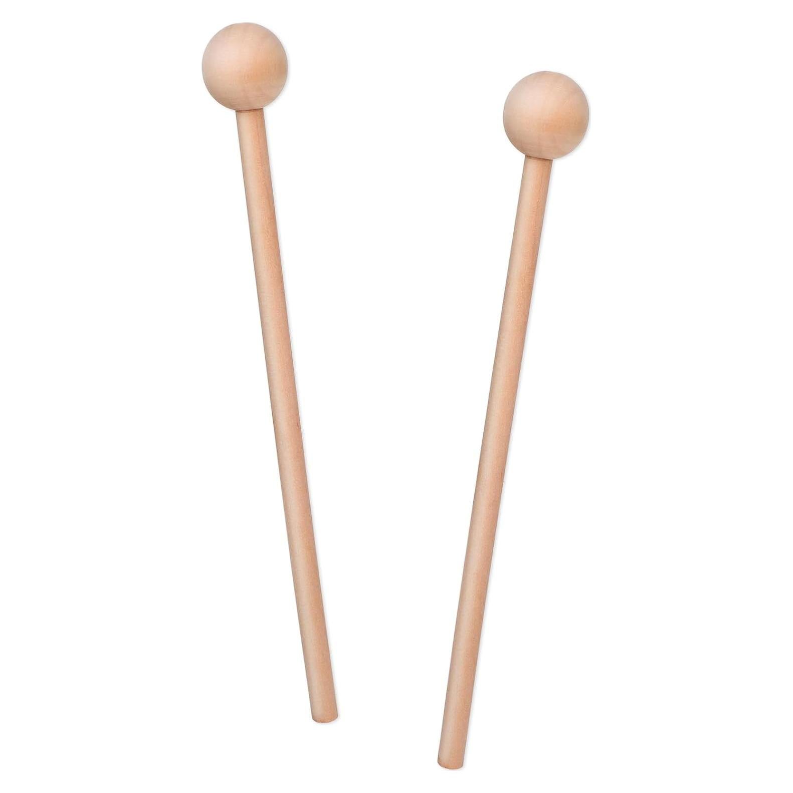 2 Palos de Percusión de Madera 20.5cm para Niños