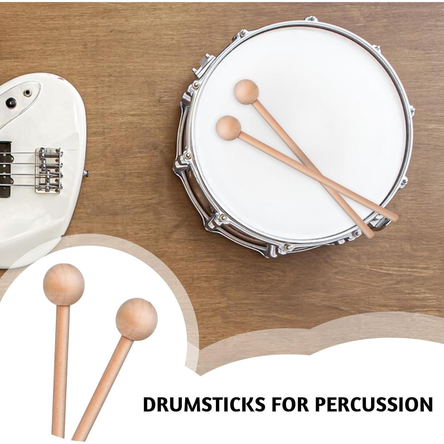 2 Palos de Percusión de Madera 20.5cm para Niños